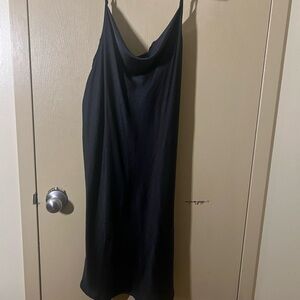 Black dress lace back